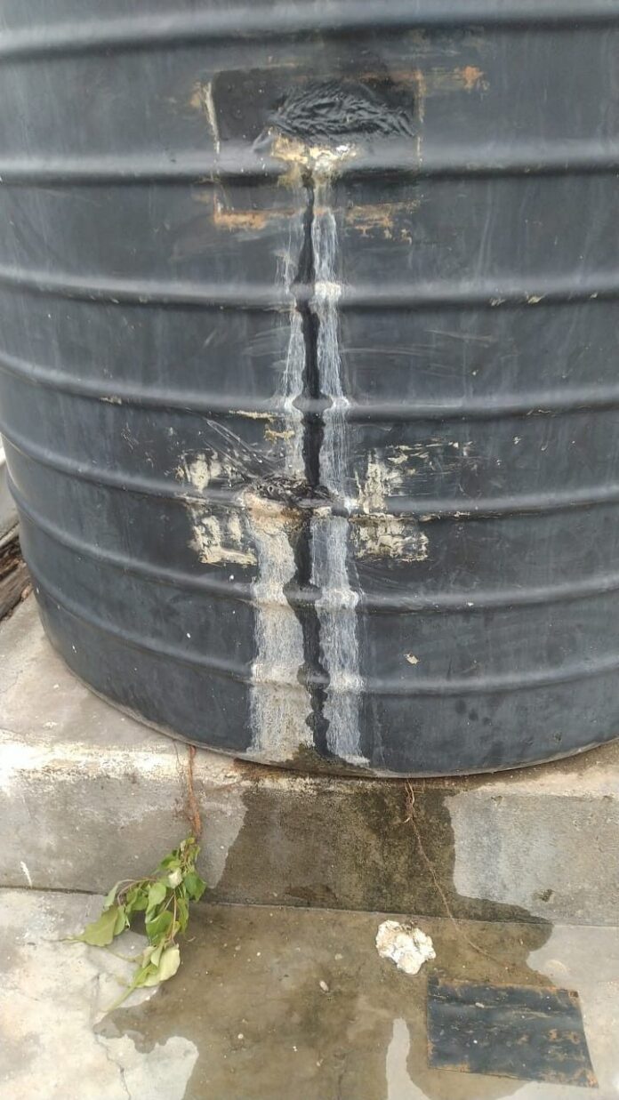 Water Tank Leaking